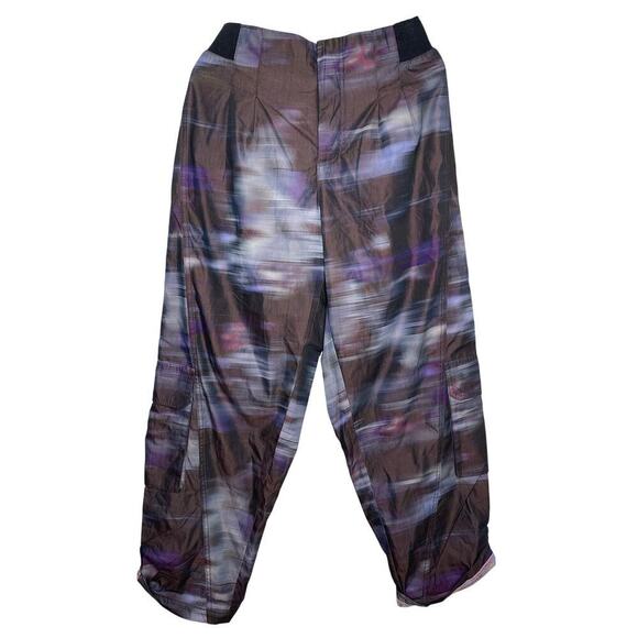 FP Movement Pants - Free People Movement women's Mesmerize Me Printed Pants S NWT Cargo Relaxed
